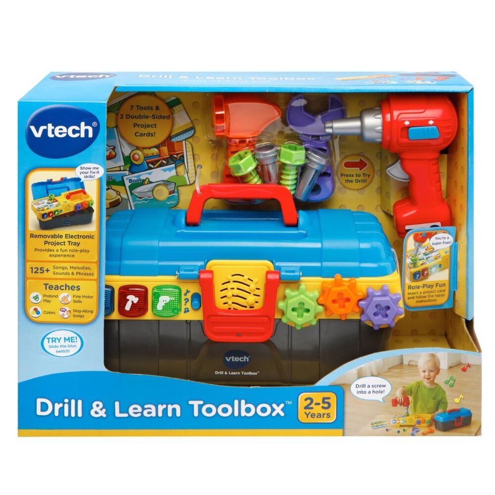 3/$55❤️new VTech 80-178200 Drill & Learn Toolbox Toy Music Talking Sounds Songs